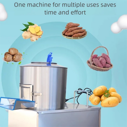 Electric Potato Peeler Industrial Machine Hot Selling Taro Slicer Commercial Kitchen Equipment for Potato Cutting