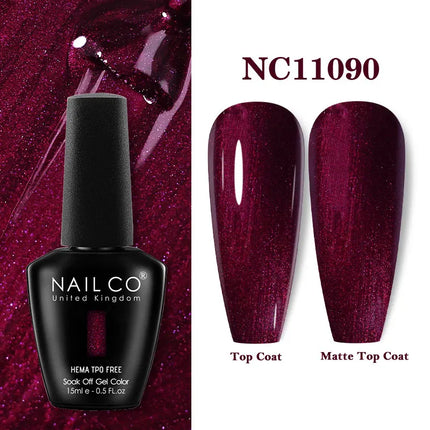 NAILCO 15ml Red Color Series Gel Varnish Coffee Gel Nail Polish Maximalism Reddish Gellak Design Brown Lacquer Nail Art Manicure