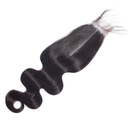 Body Wave 2x6 Lace Closure Brazilian Human Hair  100% For Women Natural Color