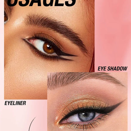 Waterproof Eyeliner Gel Pencil Gold Brown Lying Silkworm Pen Soft Easy Wear High Pigment Matte Eyeliner Lasting Shiny Eye Makeup