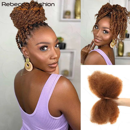Choice 100% Human Hair Braiding Hair Afro Kinky Bulk Human Hair for Braiding Afro Kinky Bulk Human Hair Mini Twist Natural Look