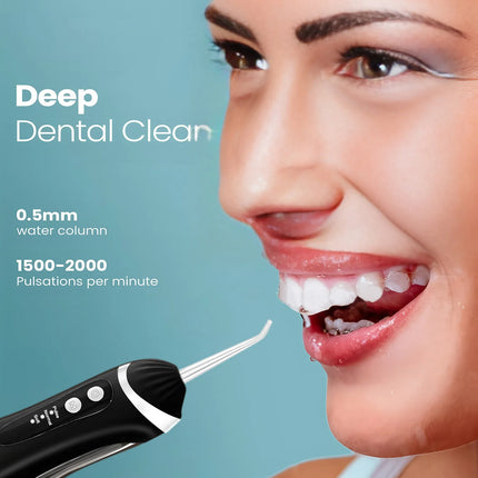 Dental Oral Irrigator Water Flosser Thread Teeth Pick Mouth Washing Machine 4 Nozzels 3 Modes USB Rechargeable 300ml Tank