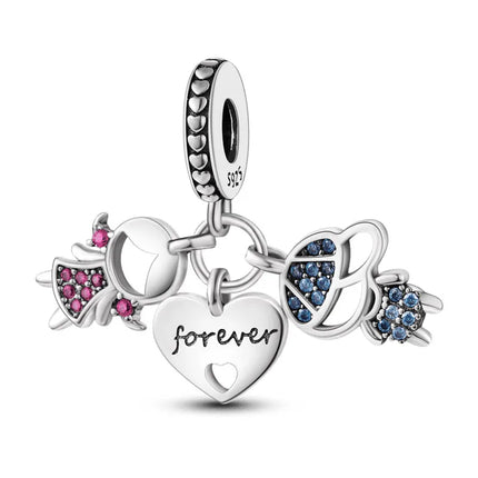 2025 New Charm 925 Sterling Silver Glow Firefly Travel Airplane Cat Paw Dragon Bead Fit Bracelet Bangle Necklace DIY Jewelry