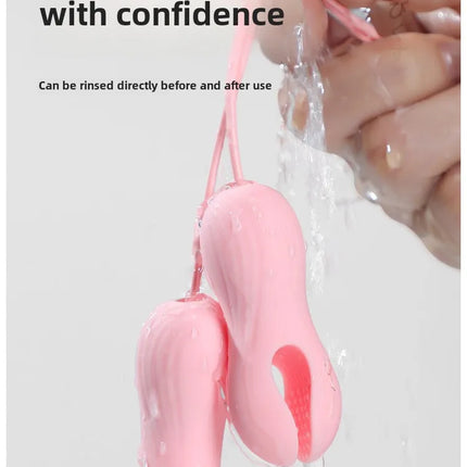 Electric Wearable Nipple Clip Vibrator Erotic Tease Nipple Breast Masturbator G-spot Massage Stimulator Female Adult Sex Product