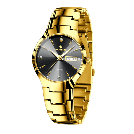 BANGWEI Luxury Business Men's Wristwatch Stainless Steel Waterproof Luminous Man Watch Date Week Fashion Quartz Watches For Men