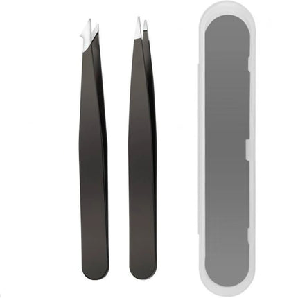Eyebrow tweezer & eyebrow scissors set, stainless steel multifunctional eyebrow & facial hair trimming beauty, eye styling tool