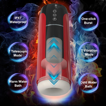 Automatic Male Mastubator Vibration Blowjob Machine for Men Masturbation Cup Sex Toys Adult Goods for Men Masturbate Supplies