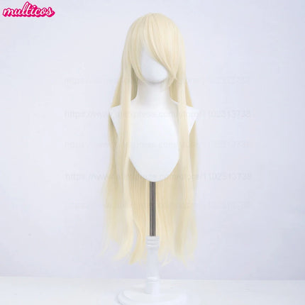 High Quality Anime 100Cm Long Staight Cosplay Wig Black White Red Pink Brown Gold Blue Blonde Purple Heat Resistant Hair Wigs