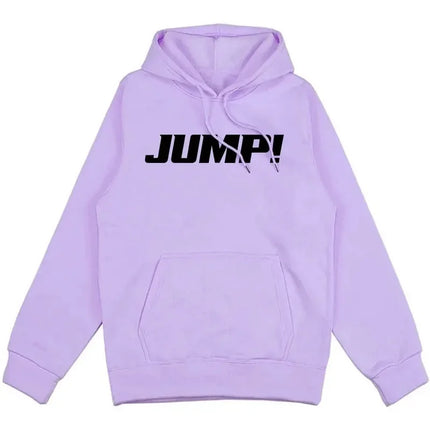 Black and Pink Jump Single Hoodies Korean Girls Band Fashion Sweatshirts Fashion Casual HipHop Sweatshirt Harajuku Unisex