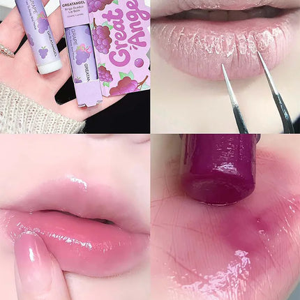 1/3Pc Fruit Lip Balm Moisturizing Clear Lip-Primer Mask Cute Jelly Tinted Lip Stick Lighten Lines Plump Lip Care Makeup