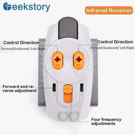 Technical MOC Power functions Parts Infrared Remote Control Receiver Set 8879 8884 for legoeds Building Blocks Toy