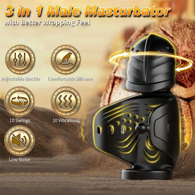 Male Sex Toy Penis Vibrator Male Masturbator Adult Toys for Men Penis Trainer 360° Swing Glans Training APP Control Cock Ring