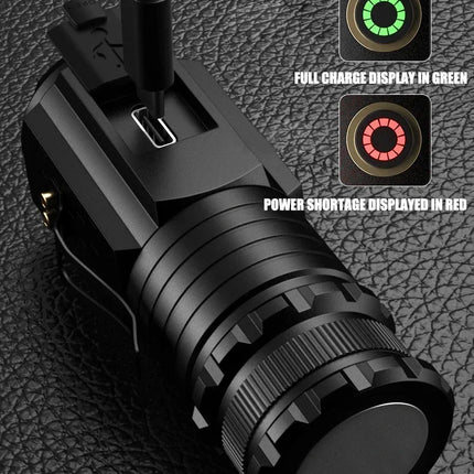 3 F350 LED Mini Flashlight Powerful Type-C Rechargeable 18350 Battery Torch SST20 2000LM Lamp with Tail Magnet Tactical Lantern