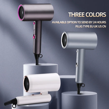 Portable Hair Dryer Hot Cold Wind Air Brush Hairdryer Negative Lonic Blow Dryer Strong PowerDryer Salon Tool 2000W