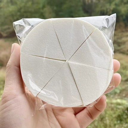 60pcs Triangle Makeup Sponge Soft Fan Shaped Puff Liquid Foundation Concealer Cream Tool Detail Powder Puff Cosmetics Applicator