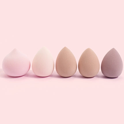 MAANGE 5PCS Makeup Sponge Blender Set Foundation Concealer Powder Cream Puff Dry&Wet Cosmetic Puff Multi-colored Beauty Sponges