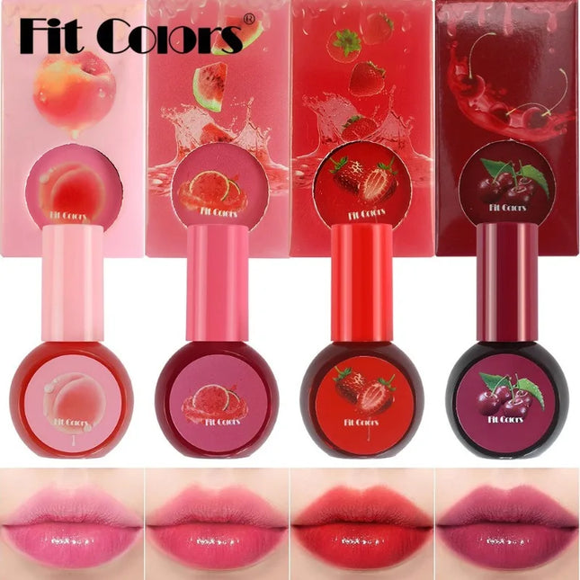 Cherry Juice Fruit Red Water 3in1 Cheek Color Eyeshadow Lip Tint Matte Long-lasting Rich Color Liquid Contouring Liquid Blush