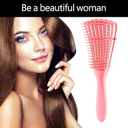 1Pc Detangling Brush for Afro America/African Hair Textured 3a to 4c Kinky Wavy/CurlyLong Hair, Knots Detangler Easy to Clean