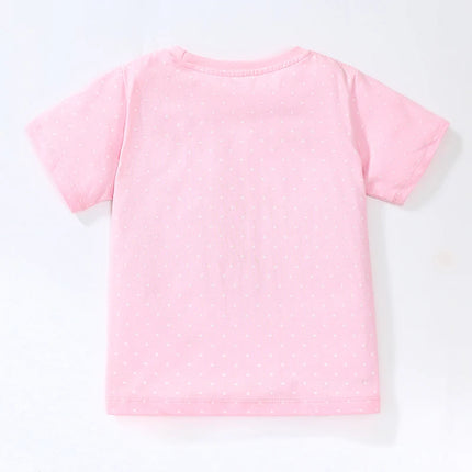 Little maven 2026 Summer Toddlers Children's Clothing Birthday Gifts Sika Deer T shirts Cartoon Baby Girls Kids Clothes Cotton
