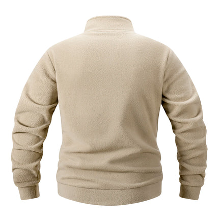 2025 Men Casual Fleece Sweatshirts Tops Men Sport Classic Stand Collar Sweatshirts Men’s Quarter Zip Hoodie Basic Pullover 3XL