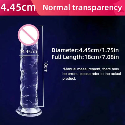 Transparent Big Dick 13 Sizes Realistic Jelly Dildo Women Gay Anal Sex Toys Soft Clitoris Vaginal Masturbators Penis Suction Cup