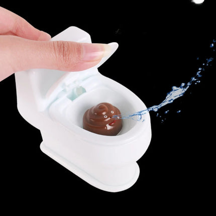 2PCS Mini Sprinkler Toilet Novel Spray Poop Water Simulation Toilet Toys Interesting Prank Spray Gun Joke Cary Toy