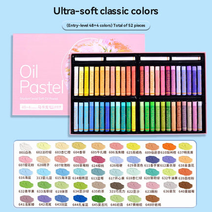 Artist Soft Oil Pastel Set 24/36/48 Colors Painting Drawing Graffiti Art Crayons Washable Non Toxic Professional Oil Paint Stick