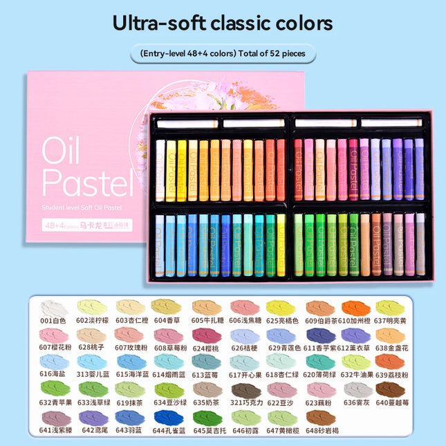 Super Soft Oil Pastels 24/36/48 Colors Set Great Blending and Layering Professional Crayons for Art Craft Coloring Sketching