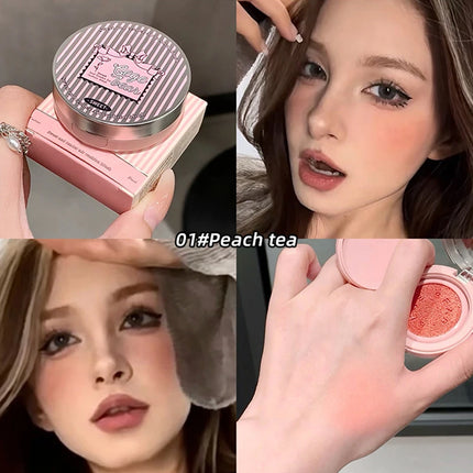 Sweet Color Translucent tender Air cushion blush Pink Powder blush to improve the complexion of Korean vitality young girl