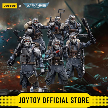 JOYTOY Warhammer 40k 1/18 Action Figures Astra Militarum Death Korps of Krieg Veteran Squad  Sergeant