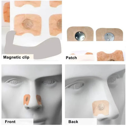 10/100/200 Pcs Nasal Strips Magnetic Nose Patches Nose Breathe Strips Suction Iron Sleep Increase Air Anti Snoring Tool Dilators