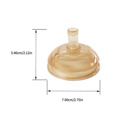 1 Pc 7cm Wide Big Mouth Nipple Pacifier 100% Bpa Free Spoon Straw Nipple Head Gravity Ball Replacement Head For Baby Milk Bottle