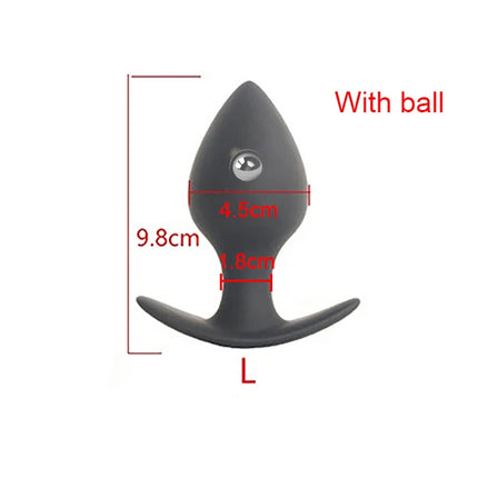 39-81mm Anal Plug Hard Silicone Butt Plug Fisting Men Prostate Massager Anal Beads Adult Sex Toys for Women Men Anal Dilator