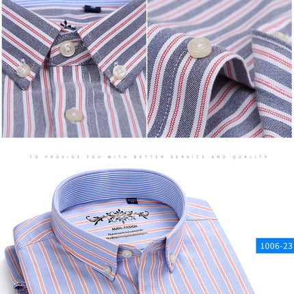 Classic fit cotton Full Casual shirts for men solid color long-sleeve plain shirt single pocket top soft slim fit formal clothes