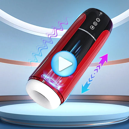 Automatic Male Mastubator Vibration Blowjob Machine for Men Masturbation Cup Sex Toys Adult Goods for Men Masturbate Supplies