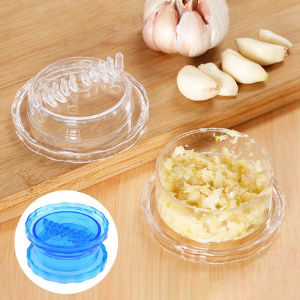 1Pcs Kitchen Multifunctional Garlic Press, Transparent Manual Garlic Crusher Chopper, Home Kitchen Tools Accessories
