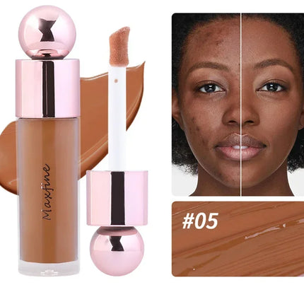 Cream Concealer Full Coverage Foundation Cream For Dark Skin Oil-Control Korean Moisturizing Foundation Lasting Base Makeup