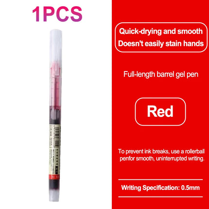 High Quality 0.5mm Quick Drying Fine Point Liquid Ink Pens Smooth Writing Comfortable Grip Non-Smudge for Office School Supplies