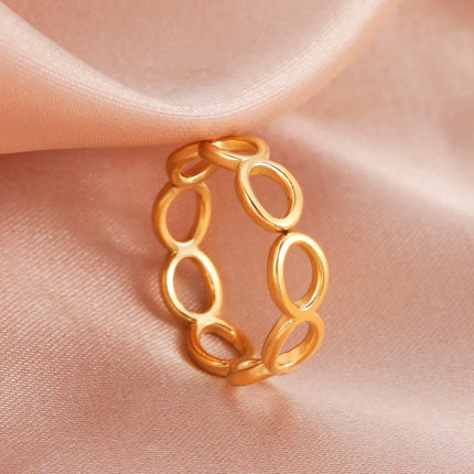 Skyrim Stainless Steel Women Rings Geometric Heart Aesthetic Adjustable Open Finger Ring Fashion Party Jewelry Gifts Wholesale