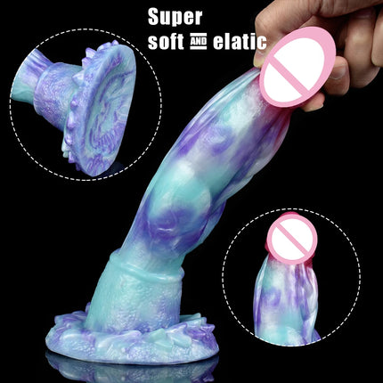 YESBUY Monster Animal Penis S/L/M Ice Dragon Dildo With Suction Cup Butt Plug Anal Vaginal Massager For Men Women Adults Sex Toy