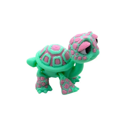 Simulated Turtle Model Plastic 3D Printed Cartoon Animal Toy Home Desk Decoration for Kids Learning Display