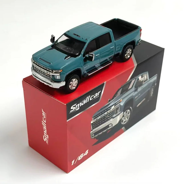 Smallcar 1:64 Scale Silverado Pickup Truck Alloy Simulation Car Model Classic Adult Collection Static