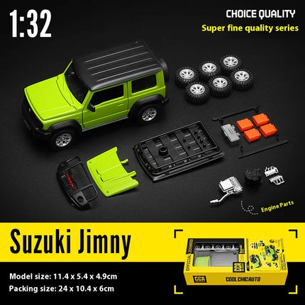 CCA 1:32 Suzuki Jimny Assembly Edition alloy diecast model off road vehicle toy kids gift collection car ornament trendy display