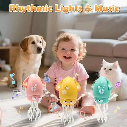 Dancing Jellyfish Squid Dancer Toys for Kid Electronic Pet Toys for Baby Children Interactive Education Toddler Toy kids Gift