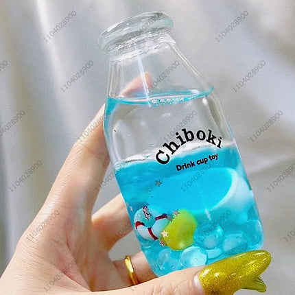 Stress Ball Handmade Milk Beverage Drink Bottle Ball Squishy Mochi Toy Squeeze Ball Stress Relieve Hand Relax Toy Gift