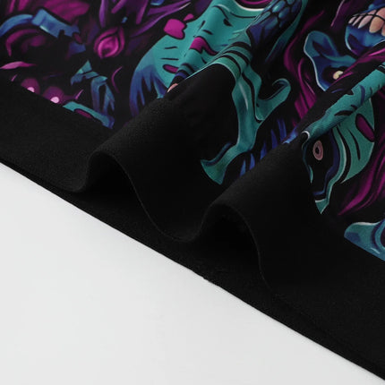 5PCS Random Men's Breathable Boxer Underwear with Colorful Graffiti Patterns Elastic Waistband Trendy and Fashionable Underwear