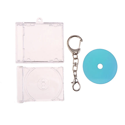 1pc NFC Functional CD Disc Key Chain Mini CD Case Keychain Peripheral Commemorative Album Key Holder For DIY Backpack Pendant