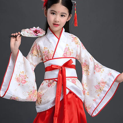 Autumn Two-piece Set Kids Hanfu Cosplay Tang Girl Suit Dance Costume Baby Outfits Ancient Girls Clothing Hanfu Children Suits