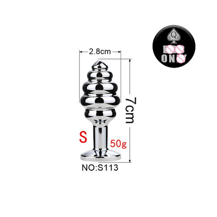 Spades Q Metal Anal Plug Fetish Butt Plug Fantasy Adult Game Prostate Massage Masturbator Anal SM Stimulation Adult Sex Toys 18+