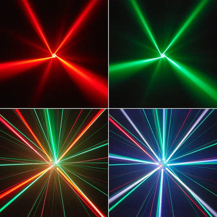 RGBW 150W Party Effect Beam Red &Green Laser Strobe Light DMX512 Remote Control  DJ Disco Bar KTV Christmas Stage Light